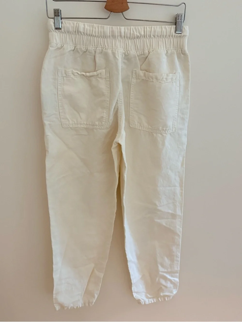 Zara Linen Blend Cropped Pants